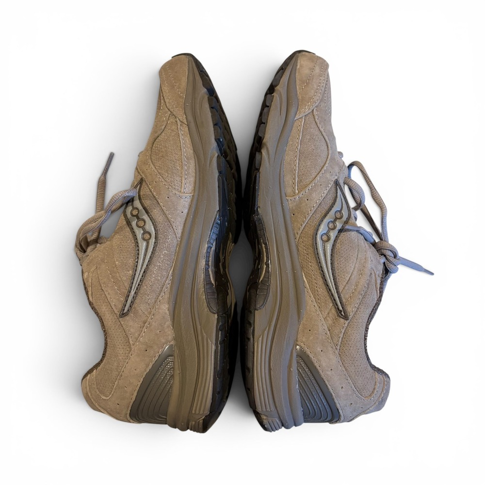 Saucony Grid Integrity ST2 Women's Size 9.5 Walking Shoes Tan Suede Sneakers - Picture 4 of 10